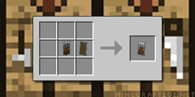 how to make a iron button in minecraft