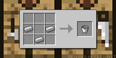 Minecraft: How to Make Water Bucket 