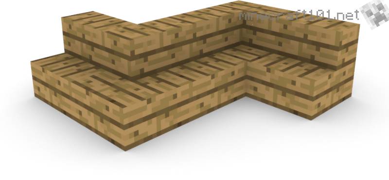 How to make Oak Stairs in Minecraft